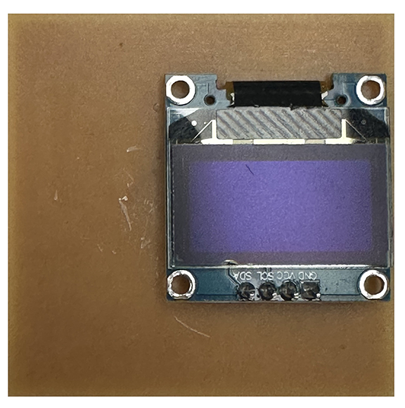 Back of board after 2nd OLED